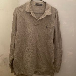 Mens Polo cotton collared shirt size L